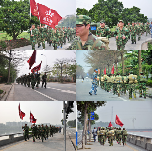 10公里野表拉练，我们跑步前进